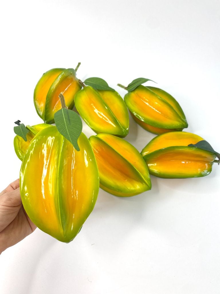 Trái Khế giả đẹp như thật, Mô hình trái cây giả trang trí cao cấp - Trái khế giả