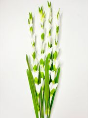 Hoa giả trang trí, cành hoa Lay ơn giả màu sắc tự nhiên cành dài 83cm, hoa cắm bàn thờ loại đẹp
