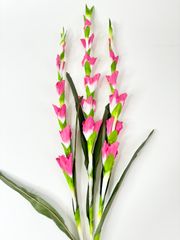Hoa giả trang trí, cành hoa Lay ơn giả màu sắc tự nhiên cành dài 83cm, hoa cắm bàn thờ loại đẹp