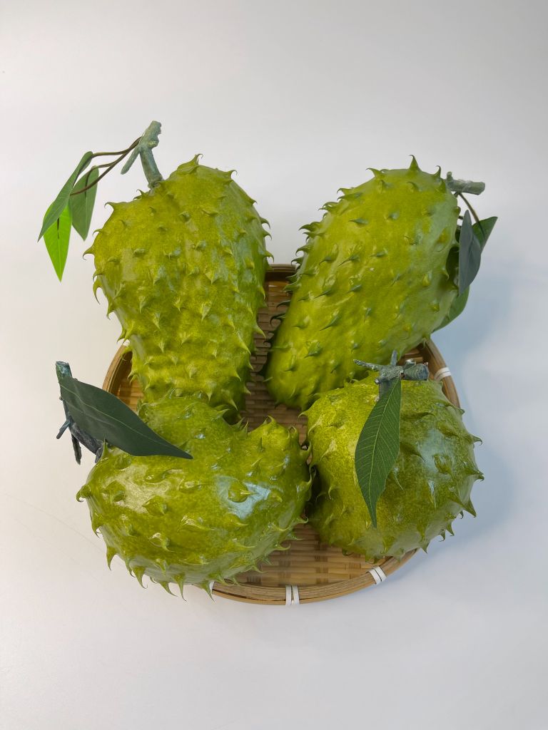 Trái mãng cầu gai giả giống thật như đúc, mô hình trái cây giả quả mãng cầu gai - Loại xịn
