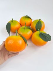 Trái Quýt giả đẹp như thật, trái cây giả cao cấp loại xịn giống thật 99% -  Quả quýt giả