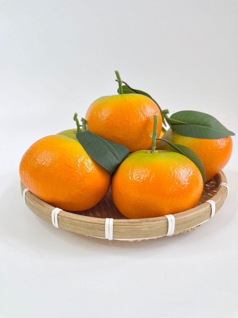 Trái Quýt giả đẹp như thật, trái cây giả cao cấp loại xịn giống thật 99% -  Quả quýt giả