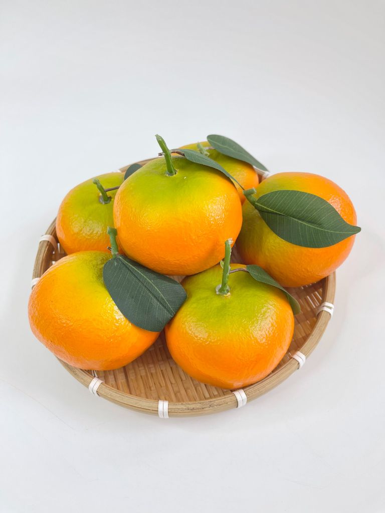 Trái Quýt giả đẹp như thật, trái cây giả cao cấp loại xịn giống thật 99% -  Quả quýt giả