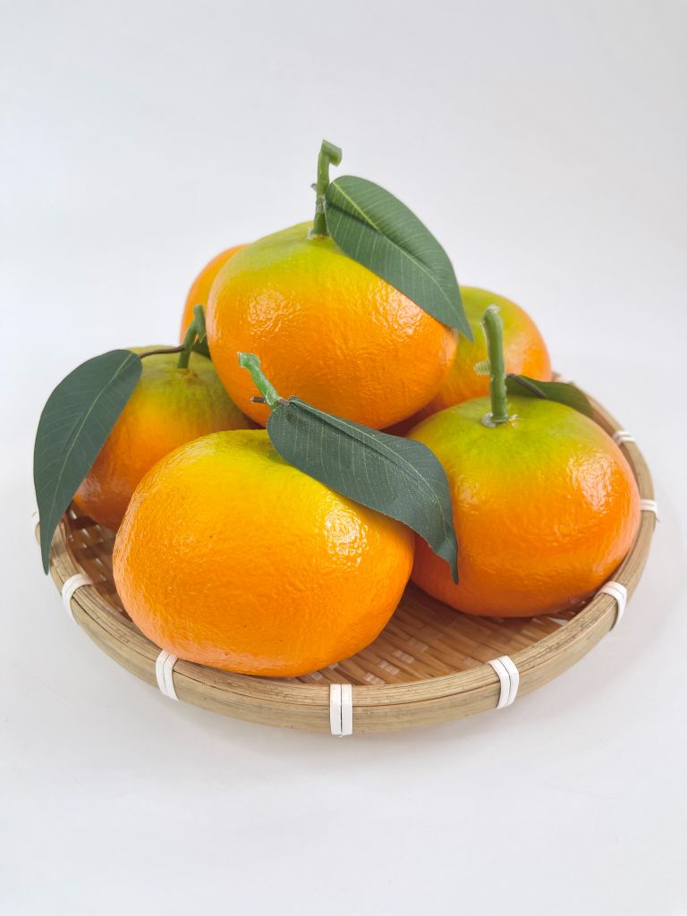 Trái Quýt giả đẹp như thật, trái cây giả cao cấp loại xịn giống thật 99% -  Quả quýt giả