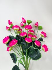 Hoa giả trang trí, hoa sen giả, cành hoa Sen giả, hoa sen xốp cao cấp màu sắc tươi đẹp - Dài 85cm
