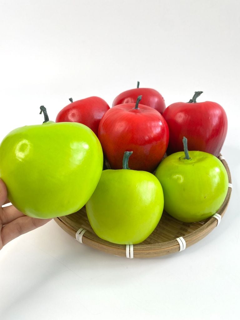 TráiTáo giả đẹp như thật, mô hình trái cây giả trang trí cao cấp quả Táo xanh