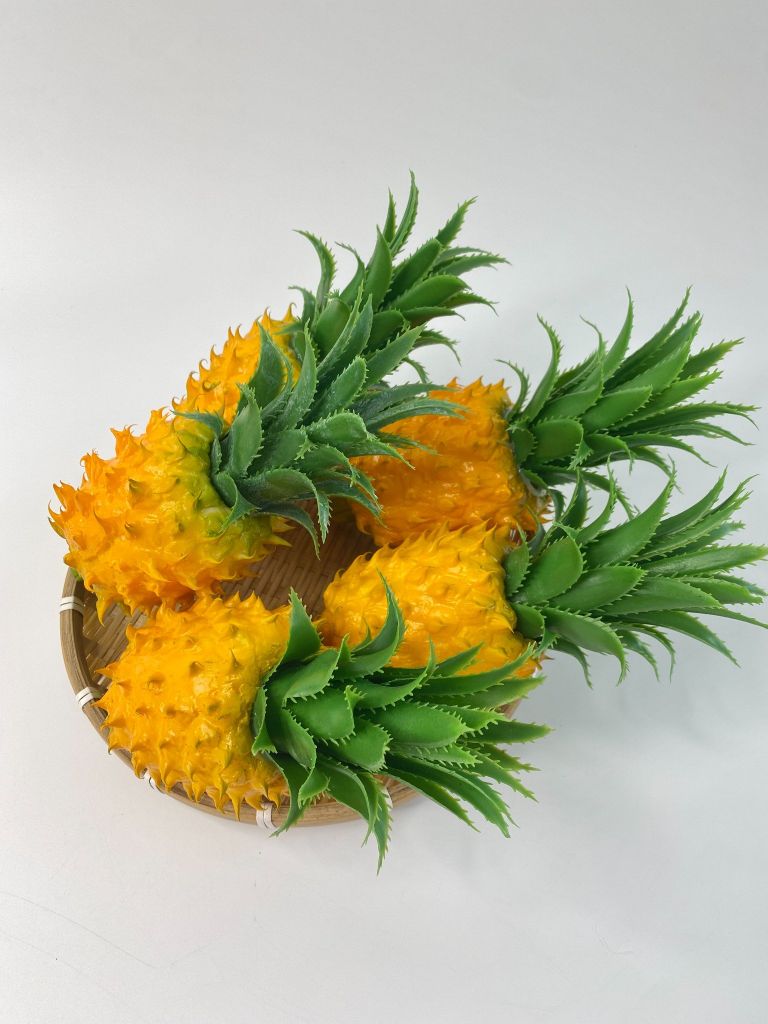 Trái Thơm giả đẹp như thật, trái cây giả cao cấp loại xịn giống thật 99% -  Trái thơm giả trang trí