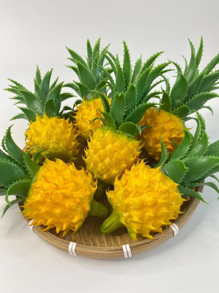 Trái Thơm giả đẹp như thật, trái cây giả cao cấp loại xịn giống thật 99% -  Trái thơm giả trang trí