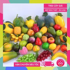 Mô hình trái cây giả trang trí khu vui chơi, trái cây giả decor khu vui chơi giải trí siêu thị - Nhiều loại