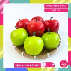 Quả Táo giả đẹp y thật, trái cây giả trang trí mô hình giống thật 99% -  Quả Táo giả