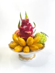 Nải chuối giả đẹp như thật, mô hình trái cây giả nải chuối cau - Loại xịn