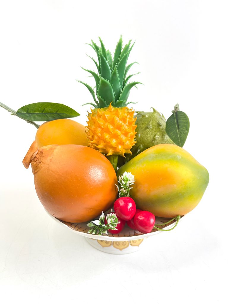 Trái Thơm giả đẹp như thật, trái cây giả cao cấp loại xịn giống thật 99% -  Trái thơm giả trang trí