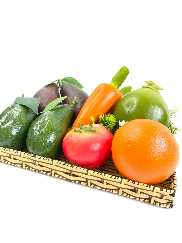 Củ cà rốt giả trưng bày xe sinh tố, Mô hình trái cây giả củ Cà rốt giống thật bền đẹp - Loại xịn
