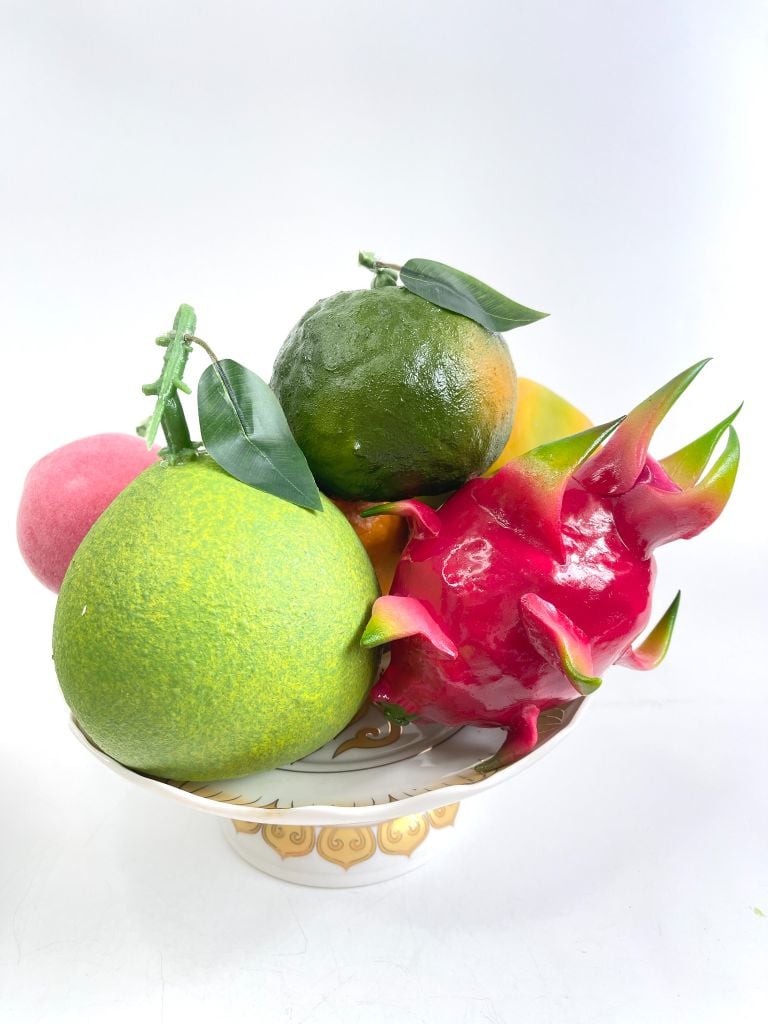 Trái Bưởi giả giống như thật, Mô hình trái cây giả quả Bưởi giả - Hoa quả giả cao cấp