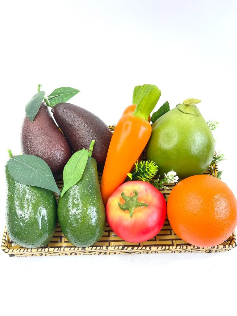Củ cà rốt giả trưng bày xe sinh tố, Mô hình trái cây giả củ Cà rốt giống thật bền đẹp - Loại xịn