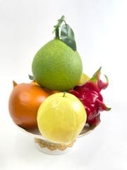 Hoa quả giả chưng bàn thờ, trái cây giả đặt trang trí đền chùa, am miếu ngoài trời bền đẹp - Loại VIP đặc ruột, giống thật 99.99%