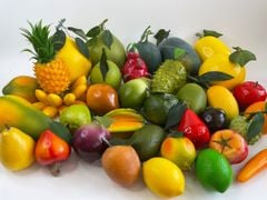 Nải chuối giả đẹp như thật, mô hình trái cây giả nải chuối cau - Loại xịn