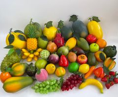 Trái cây giả trang trí xe bán sinh tố hút khách, trái cây giả chưng quầy nước ép xe sinh tố trái cây - Loại xịn bền