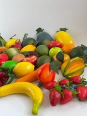Mô hình trái cây giả dùng cho trường học, giáo cụ dạy học trái cây giả mô phỏng như thật