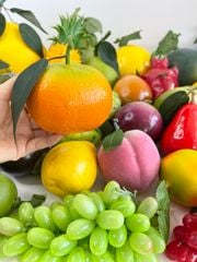 Hoa quả giả chưng bàn thờ, trái cây giả đặt trang trí đền chùa, am miếu ngoài trời bền đẹp - Loại VIP đặc ruột, giống thật 99.99%
