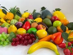Trái Đu đủ giả giống như thật, trái cây giả mô hình giống thật 99% -  Quả đu đủ dài