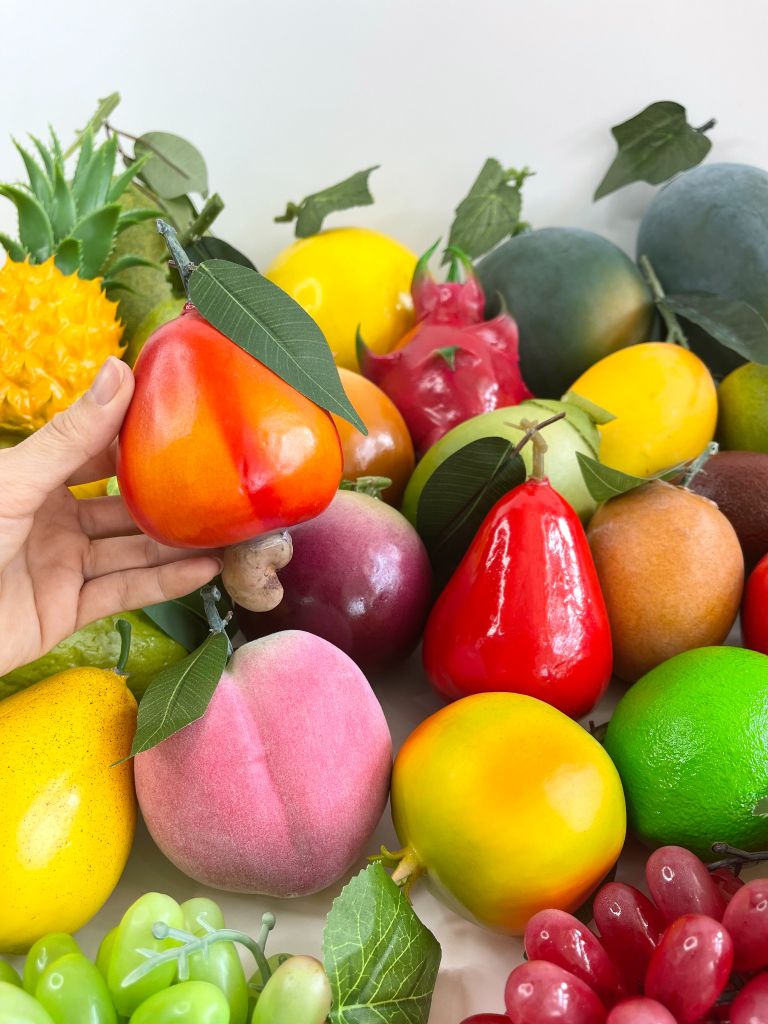 Mô hình trái cây giả trang trí khu vui chơi, trái cây giả decor khu vui chơi giải trí siêu thị - Nhiều loại