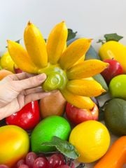 Nải chuối giả đẹp như thật, mô hình trái cây giả nải chuối cau - Loại xịn