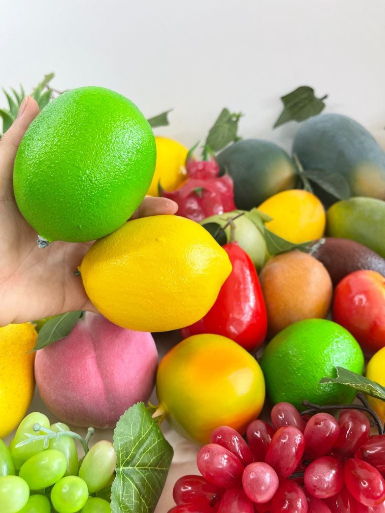 Trái cây giả trang trí đầy đủ tất cả các loại trái cây hoa quả giả đẹp như thật - Trái cây giả cao cấp