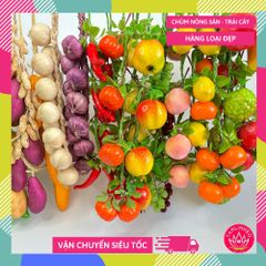 Chùm dây Nông Sản Rau Củ & Trái Cây giả trang trí LOẠI XỊN ĐẸP như thật - Nhiều loại