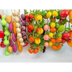 Chùm dây Nông Sản Rau Củ & Trái Cây giả trang trí LOẠI XỊN ĐẸP như thật - Nhiều loại