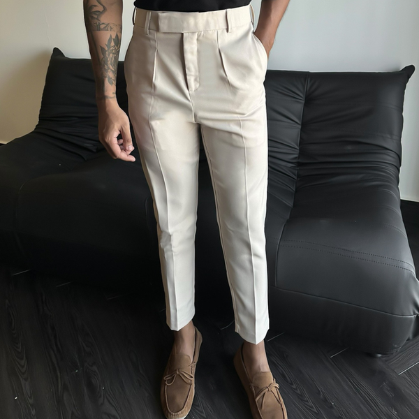  Cream White Strap Trousers II 