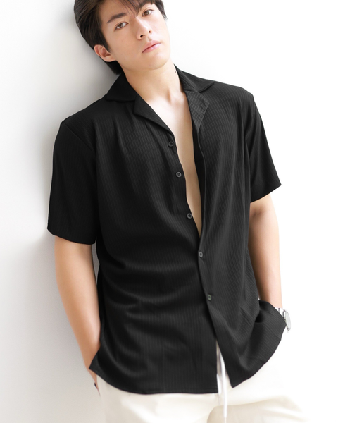  Black Stripe II Cuban Shirt 