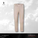  Cream White Strap Trousers 