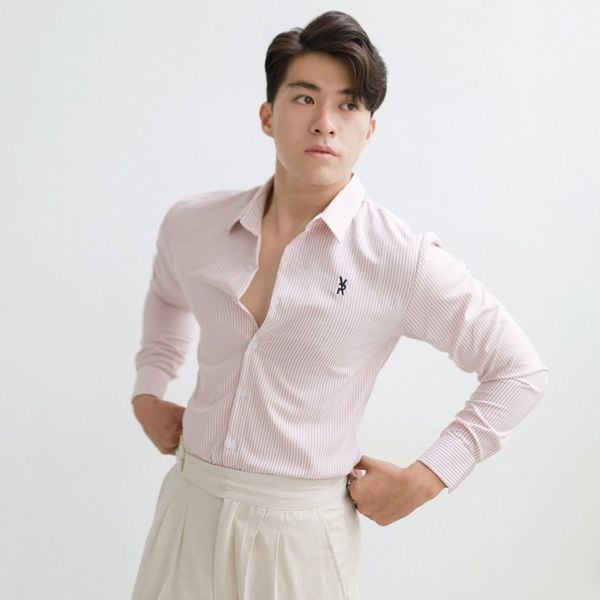  Light Pink VR Stripe Shirt 