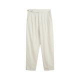  Cream White Linen Trousers 