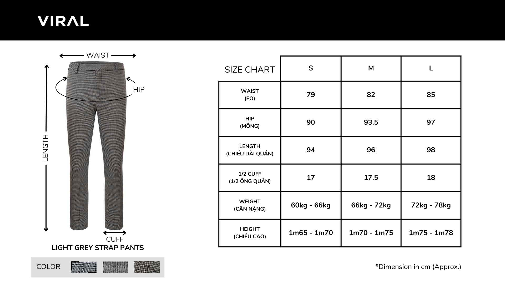 Light Grey Strap Pants VIRALCLOTHING