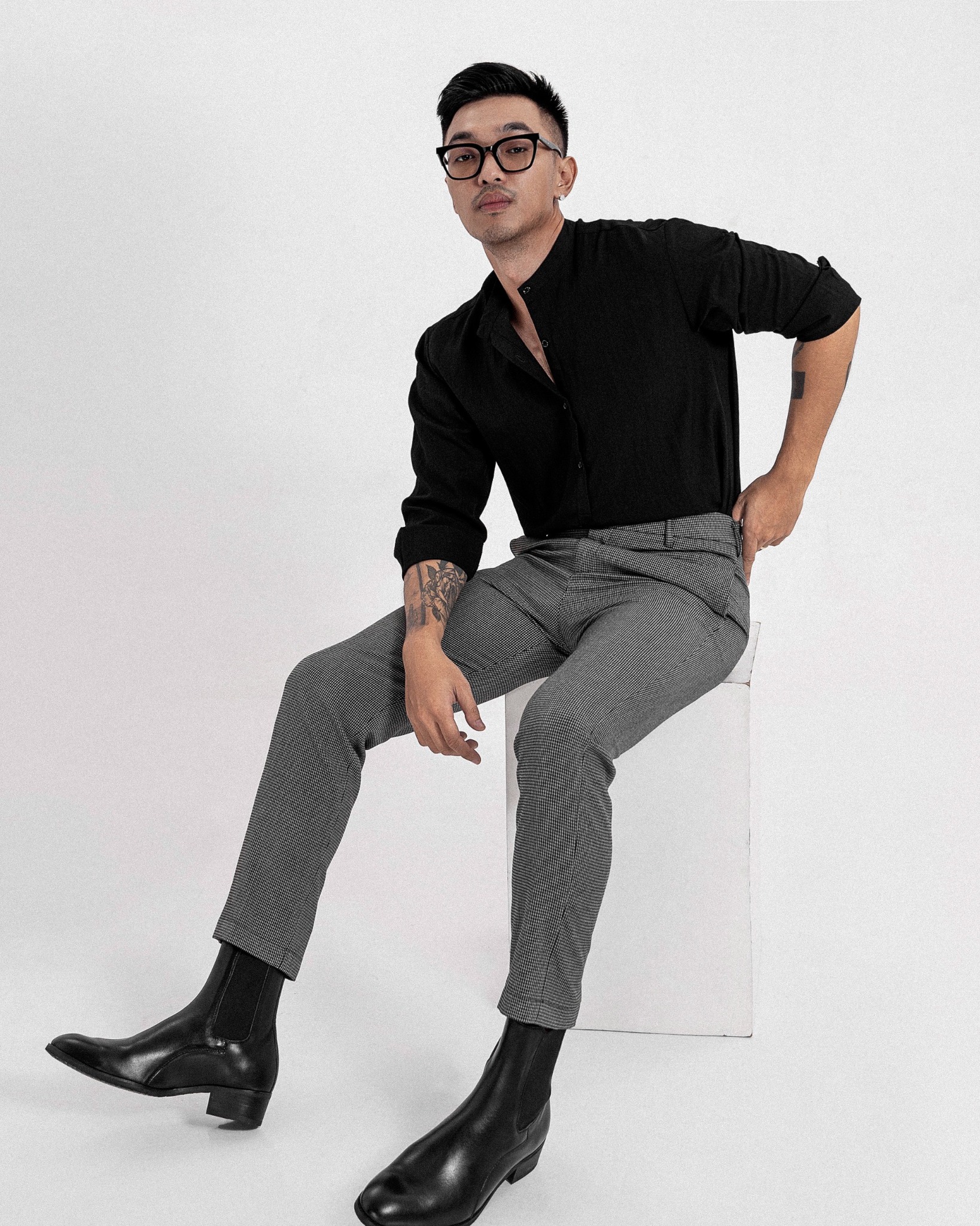 Light Grey Strap Pants VIRALCLOTHING