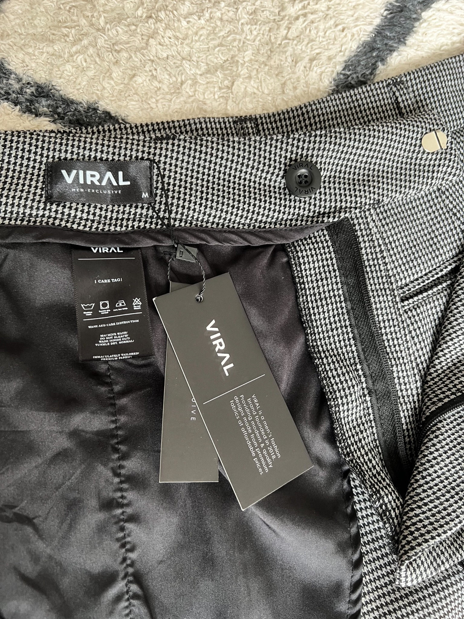 Light Grey Strap Pants VIRALCLOTHING