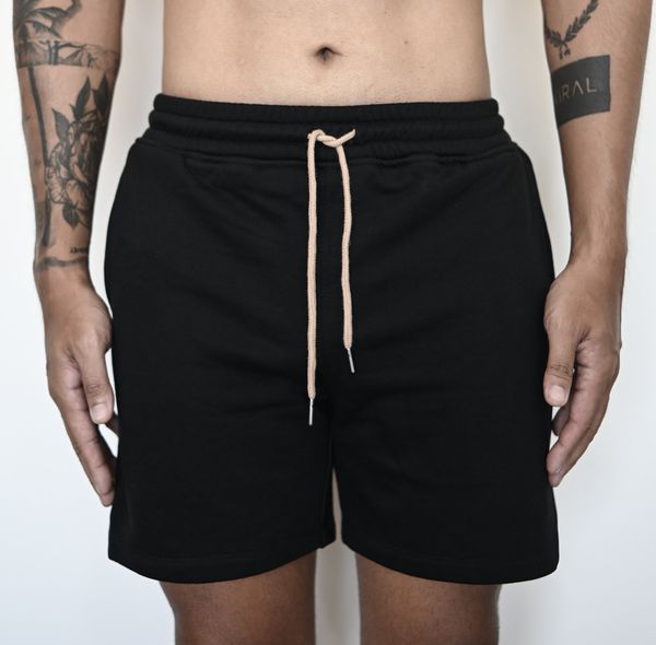  French Terry Black Short 
