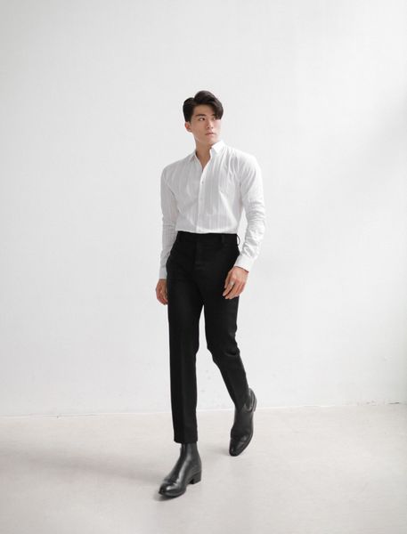  Black Strap Trousers 