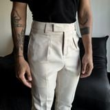  Cream White Strap Trousers II 