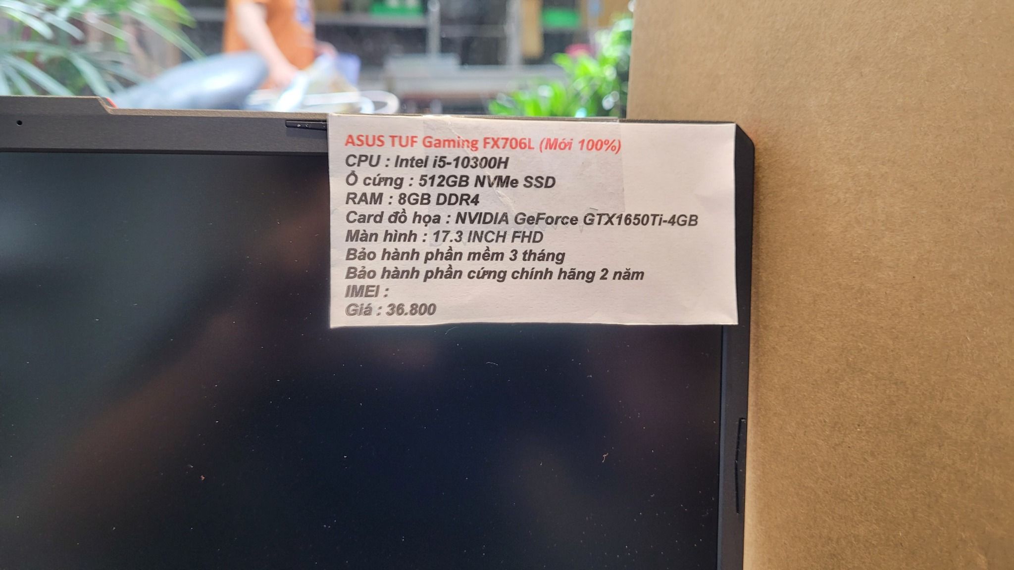 ASUS TUF Gaming FX706L (Mới 100%) – Điện thoại Đài Việt