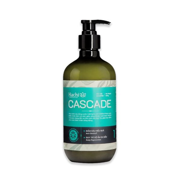 Dầu gội HACHI VIETNAM Cascade 500g (Shampoo) - xanh ngọc