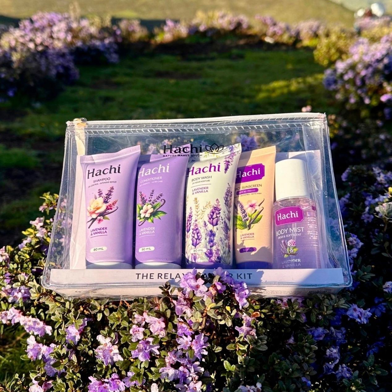 BỘ KIT MỸ PHẨM DU LỊCH HACHI LAVENDER & VANILLA