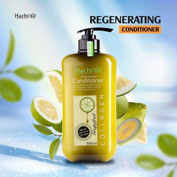 Dầu xả HACHI VIETNAM ® tinh dầu bưởi ngăn ngừa gãy rụng GRAPEFRUIT- Regenerating Conditioner