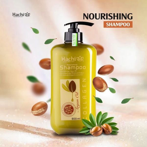 Dầu gội HACHI VIETNAM ® phục hồi ARGAN - Nourishing Shampoo