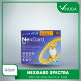 Viên nhai NEXGARD SPECTRA phòng và trị NỘI NGOẠI kí sinh trùng