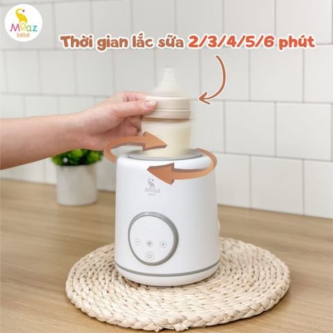Máy lắc bình sữa và giữ ấm sữa thông minh Moaz BéBé MB079