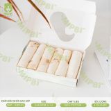 Khăn sữa xô nhăn cao cấp Mipbi - 2 lớp