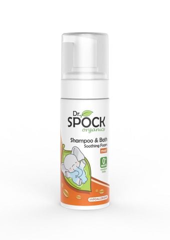 Bọt tắm gội hữu cơ Dr. Spock Organic 0m 150ml